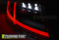 Preview: Voll LED Lightbar Design Rückleuchten für Audi TT 8J 06-14 rot/klar mit dynamischem Blinker